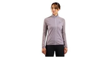 Chaqueta de running hibrida para mujer odlo zeroweight warm 2 0 gris