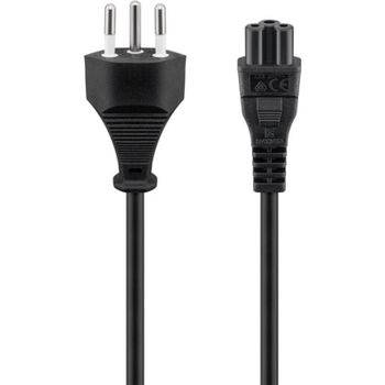 Cable de alimentación Goobay 93960 1,8 m SEV 1011 a IEC C5