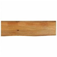 tablero de mesa borde natural madera maciza mango 120x20x25 cm vidaxl