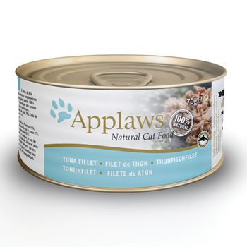 Applaws Cat Food Cans 70g - Tuna / Fish in Broth - Tuna Fillet 24 x 70g