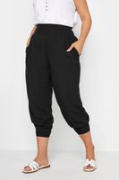 yours pantalones capri bombachos negros  mujer curvy y tallas grandes yours