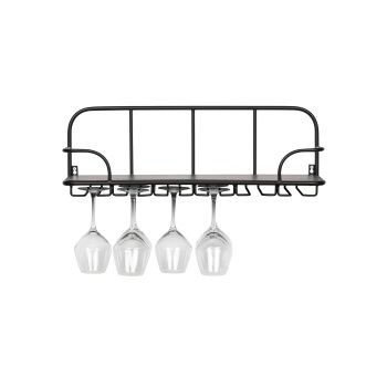 Woood Hugo Shelf with Wine Glass Rack