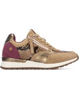 de refresh refresh 173177 con detalles burdeos y animal print beige