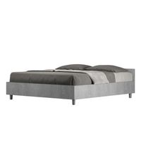 cama con almacenaje 160x200 cemento nuamo