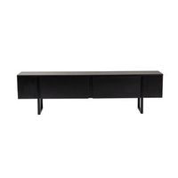 soporte de tv de madera serenity - 180 x 29 x 50 cm - negro