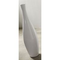 jarron lacado blanco 90cms 25dx90 cms