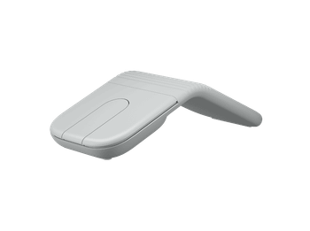 Ratón inalámbrico - Logitech Mobi Fold, Bluetooth-USB, 4000ppp, Multidispositivo, Multisistema, Personalizable, Clic silencioso, Carga rápida, Blanco
