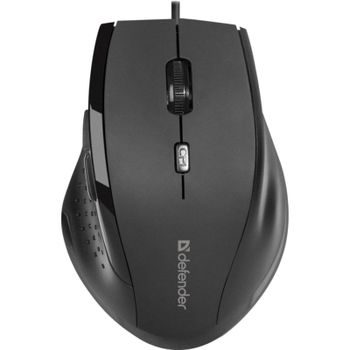 Ratón Defender ACCURA MM-362 USB 1600DPI Negro 6 Botones Ergonómico