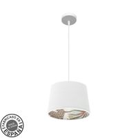 fabrilamp lampara de techo colgante 30d tunez 1xe27 blancoblanco-estampado