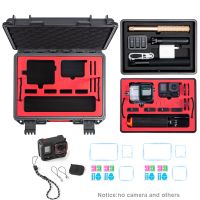 estuche rigido impermeable de viaje portatil de 2 capas juego de funda de silicona con 2 peliculas de vidrio para insta360 ace pro 2 estuche de transporte de accesorios