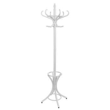 Perchero de madera color blanco 53x39x187hcm