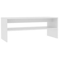 mesa de centro 40x100x40 cm madera - blanco