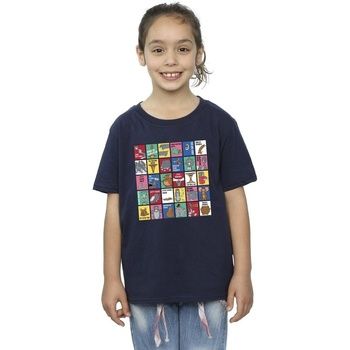 Dessins Animés Camiseta Grid Squares para niña