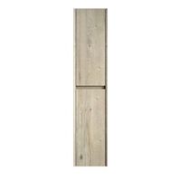 armario de pared - mueble para bano - madera contrachapada - blanco roto 140x24x30cm