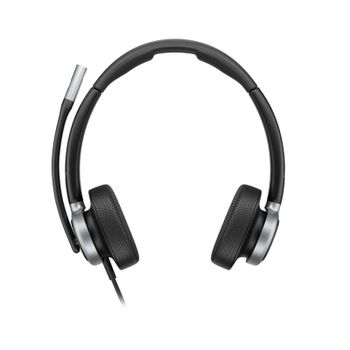 Auriculares Poly Mission 625 con cable USB-C y USB-A, cancelación de ruido, oficina, negros