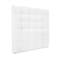 cabecero de tela aqualine capitone hasta el suelo 145x120cm camas 135140 - blanco