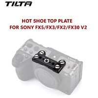 tilta para sony fx5 fx3 fx30 placa superior de zapata caliente para sony fx5fx3fx30 v2 - negro