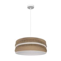 fabrilamp colgante natalia 1xe27 blancosaco-blanco regx50x50 cm