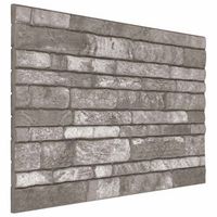 paneles de pared 10 uds 100 x 50 cm gris oscuro espuma eps vidaxl