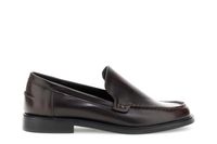 mocasines con efecto piel cepillada bordeaux