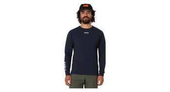 Maillot de manga larga rapha trail finale windblock negro blanco  hombre