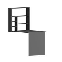 escritorio de madera sedir - 90 x 59 x 154 cm - antracita