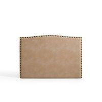 cabecero ambar para cama de 150 de tela camel 154x115x8 matris