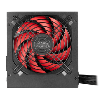 Fuente Alimentación 650W MARS GAMING MPIII650, Fuente Alimentación PC ATX 650W, 5 Años de Garantía, 85% Eficiencia, Sistema Digital APFC, Ventilador