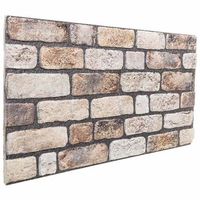 paneles de pared 10 uds 100 x 50 cm marron claro espuma eps vidaxl