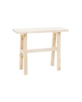 consola de madera maciza en tono natural de 100x80cm