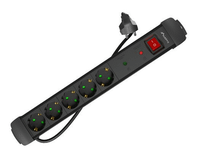 regleta lanberg sp1 5 tomas schuko proteccion hasta 2500w negra 3m