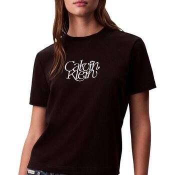 Calvin Klein Jeans Camiseta Fitted Script para mujer