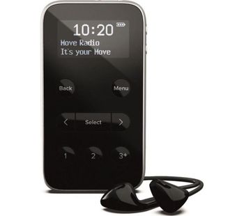 Move R3 Portable DABﱓ Radio - Black, Black