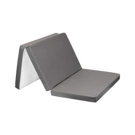 Colchón plegable 59/118/5 cm poliéster Gris Oscuro