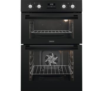 ZANUSSI ZOD35802BK Electric Double Oven - Black, Black