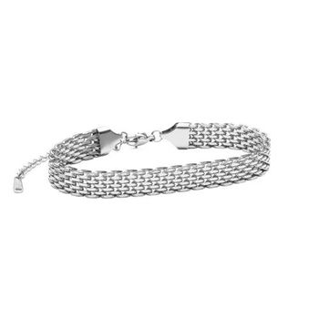 Pulsera de malla de acero inoxidable para mujer