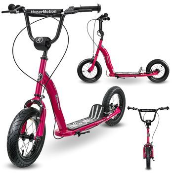 Patinete Infantil Hypermotion Ruby 12.2 Con Ruedas Inflables Y Frenos Desde 5 Años