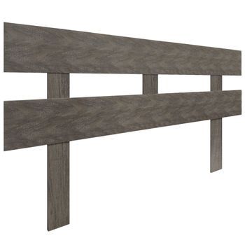 Dhome Cabecero Roble Amazonas 145cm Horizontal Estilo Valla Con Patas Madera Reciclada Dm Herrajes Incluidos (145cm Horizontal Valla, Roble Amazonas)