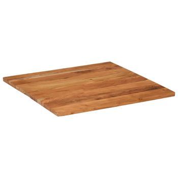 Tablero De Mesa | Tablero Escritorio Cuadrado Madera Maciza De Acacia 70x70x3,8 Cm
