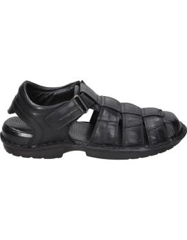 Sandalias De Piel Para Hombre Kangaroos 861-11 Negro 42