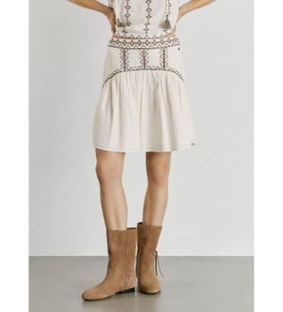 Pepe Jeans para mujer. PL9011941 Falda Denvery blanco (S), Casual, Algodón