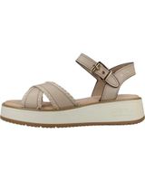 de carmela sandalias mujer modelo 162245c color beis beige