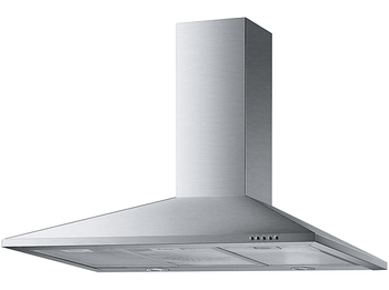Campana decorativa - Mepamsa Pirámide Plus, 3 Velocidades, 400 m³/h, 90 cm, Inox