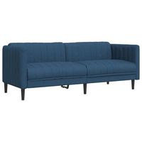 sofa de 3 plazas  sofa de salon  sofa de descanso tela azul