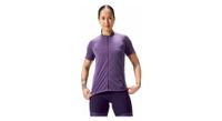 maillot de manga corta endura loop full zip morado para mujer