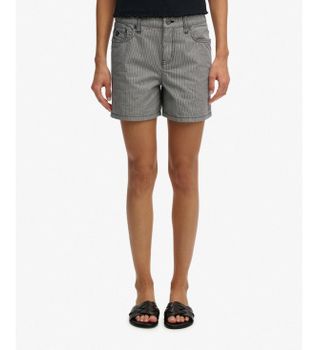 Superdry para mujer. W7110488A Short Rise Stripe marino (28), Casual, Algodón
