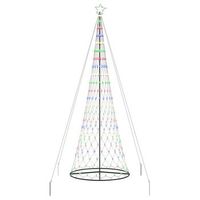 arbol de navidad led con 455 led multicolor 399 cm metal vidaxl