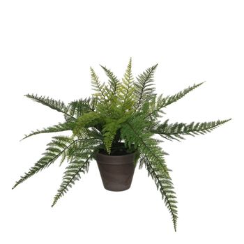 Planta artificial fern verde  h38xb50xl50cm