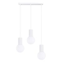 lampara colgantes blanco aluminiovidrio alt 120 cm