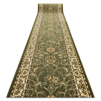 Alfombra De Pasillo Bcf Morad Klasyk Clásico Verde Oliva 120 Cm 120x450 Cm